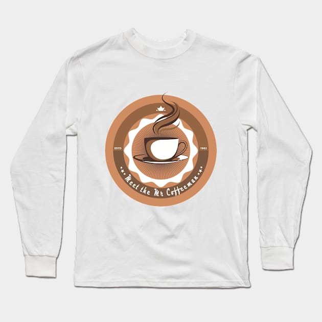 Mr Coffeeman Long Sleeve T-Shirt by Anima Era